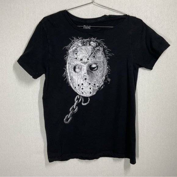 Friday the 13th Distressed Black Tshirt in Size Medium - Picture 1 of 4
